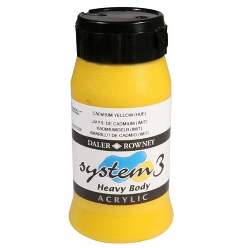 System 3 Acrylic Paint Heavy Body 500ml Bottle