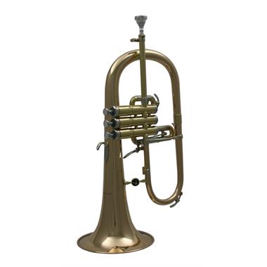 Courtois 154R-1 flugelhorn (lacquer) gold brass bell thumbnail