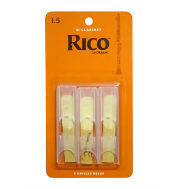 Rico B-flat clarinet reed (3-pack) thumbnail