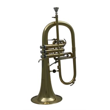 Courtois 155R-1 flugelhorn (lacquer) gold brass bell thumbnail 
