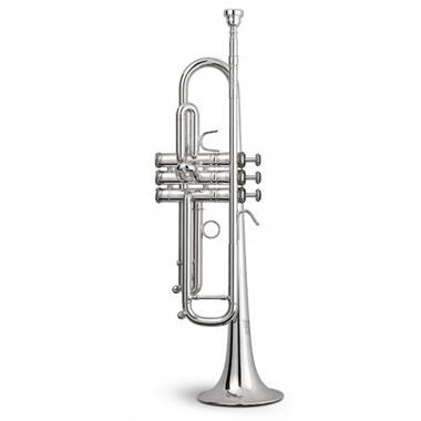 Stomvi Titan B-flat trumpet (silver) copper bell thumbnail 