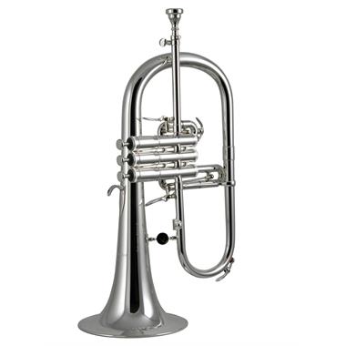 Courtois 155R-2 flugelhorn (silver) gold brass bell thumbnail 