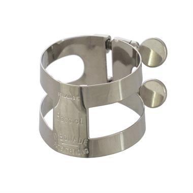Leblanc Bonade bass clarinet ligature (inverted, nickel) thumbnail 