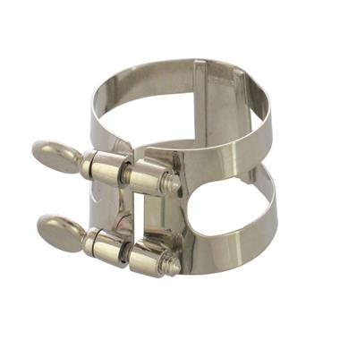 Leblanc Bonade bass clarinet ligature (inverted, nickel) thumbnail