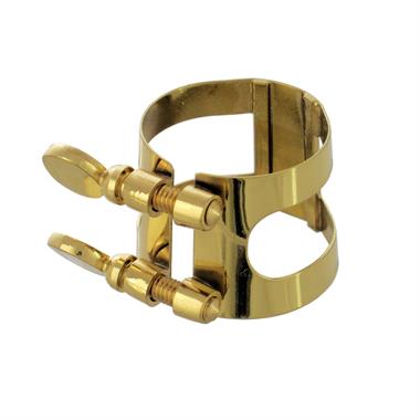 Leblanc Bonade alto saxophone ligature (inverted, gold lacquer) thumbnail