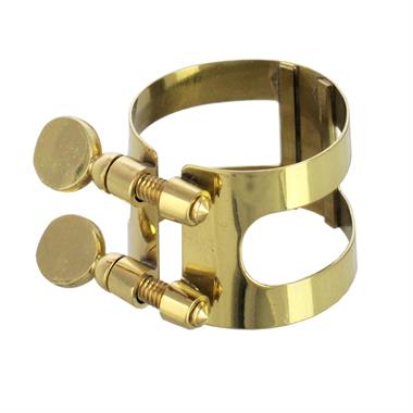 Leblanc Bonade tenor saxophone ligature (inverted, gold lacquer) thumbnail