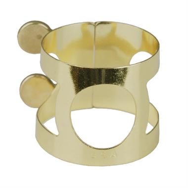Selmer (USA) tenor saxophone ligature (gold-lacquered) thumbnail