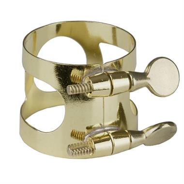 Selmer (USA) tenor saxophone ligature (gold-lacquered) thumbnail 