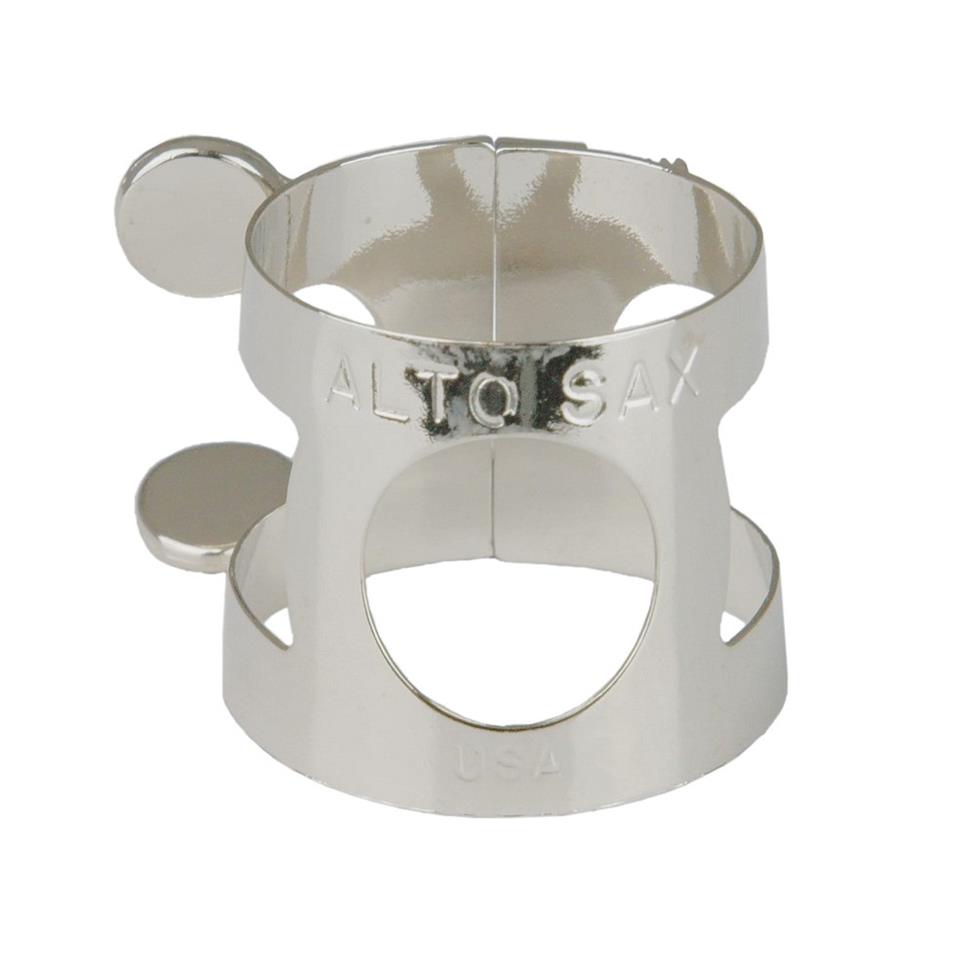 Selmer (USA) alto saxophone ligature (nickel-plated)