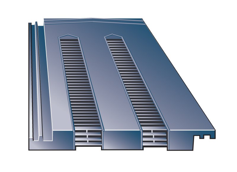 Slate Grey Hambleside Danelaw HD TV15//4 Tile Roof Vent