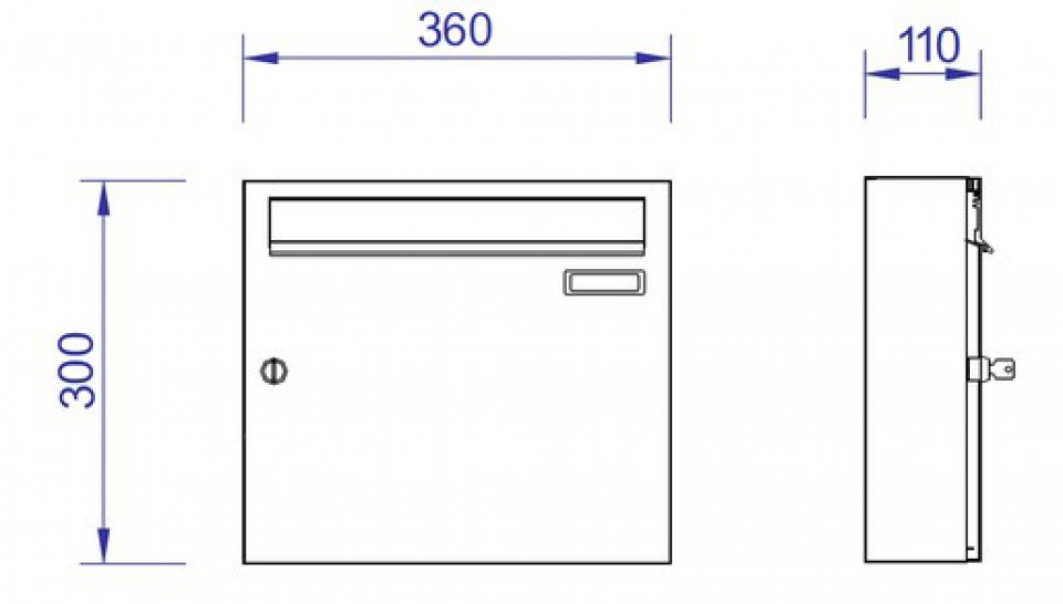 V360 Vertical Post Box by Post Boxes UK