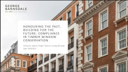 Honouring the Past, Building for the Future: Compliance in Timber Window Conservation