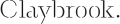 Claybrook Studio logo