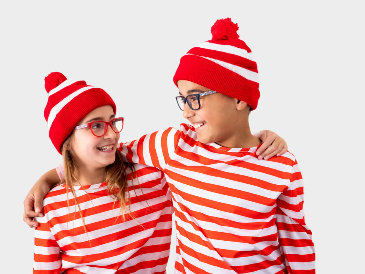 Kids in Where's Wally Costumes