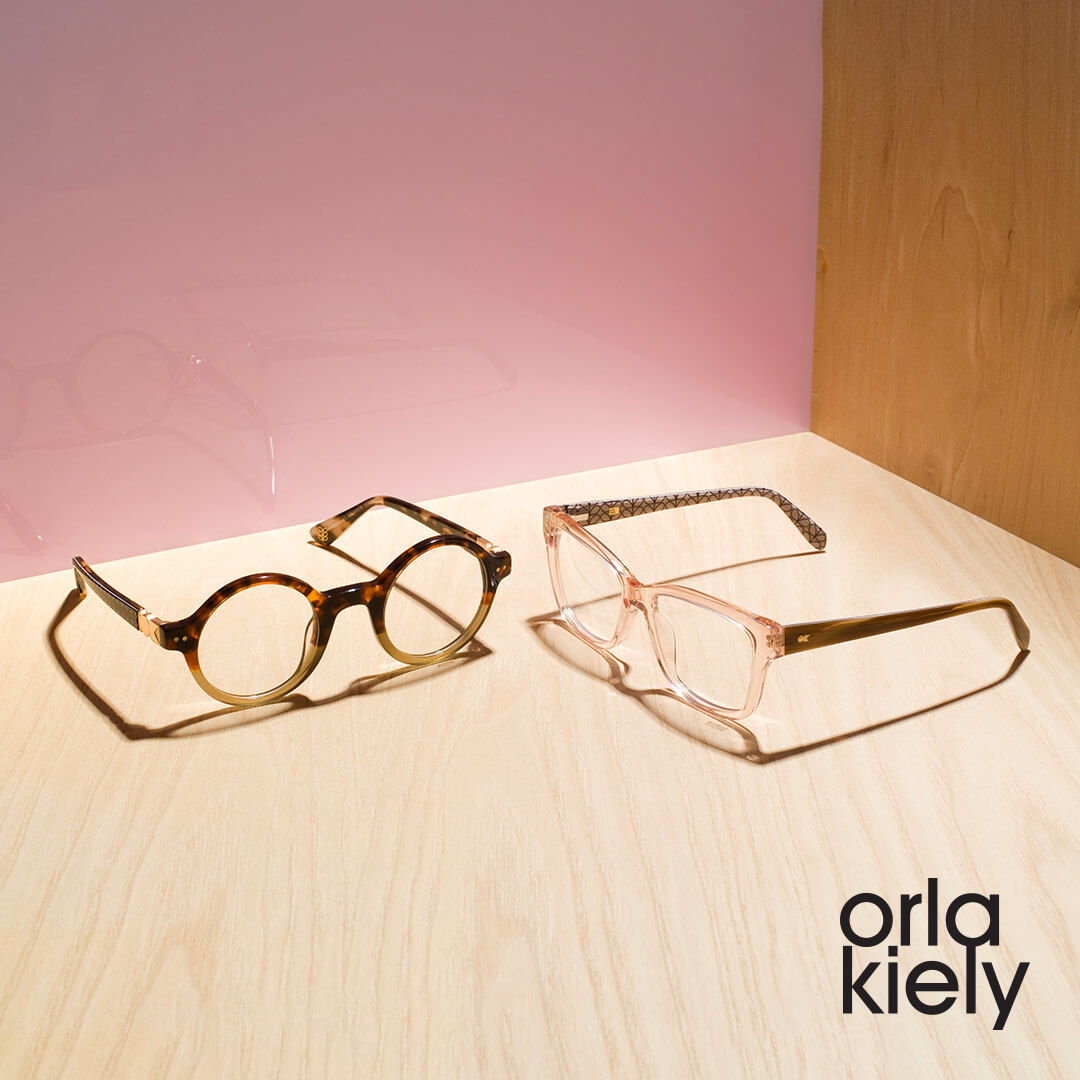 Orla Kiely frames on desk