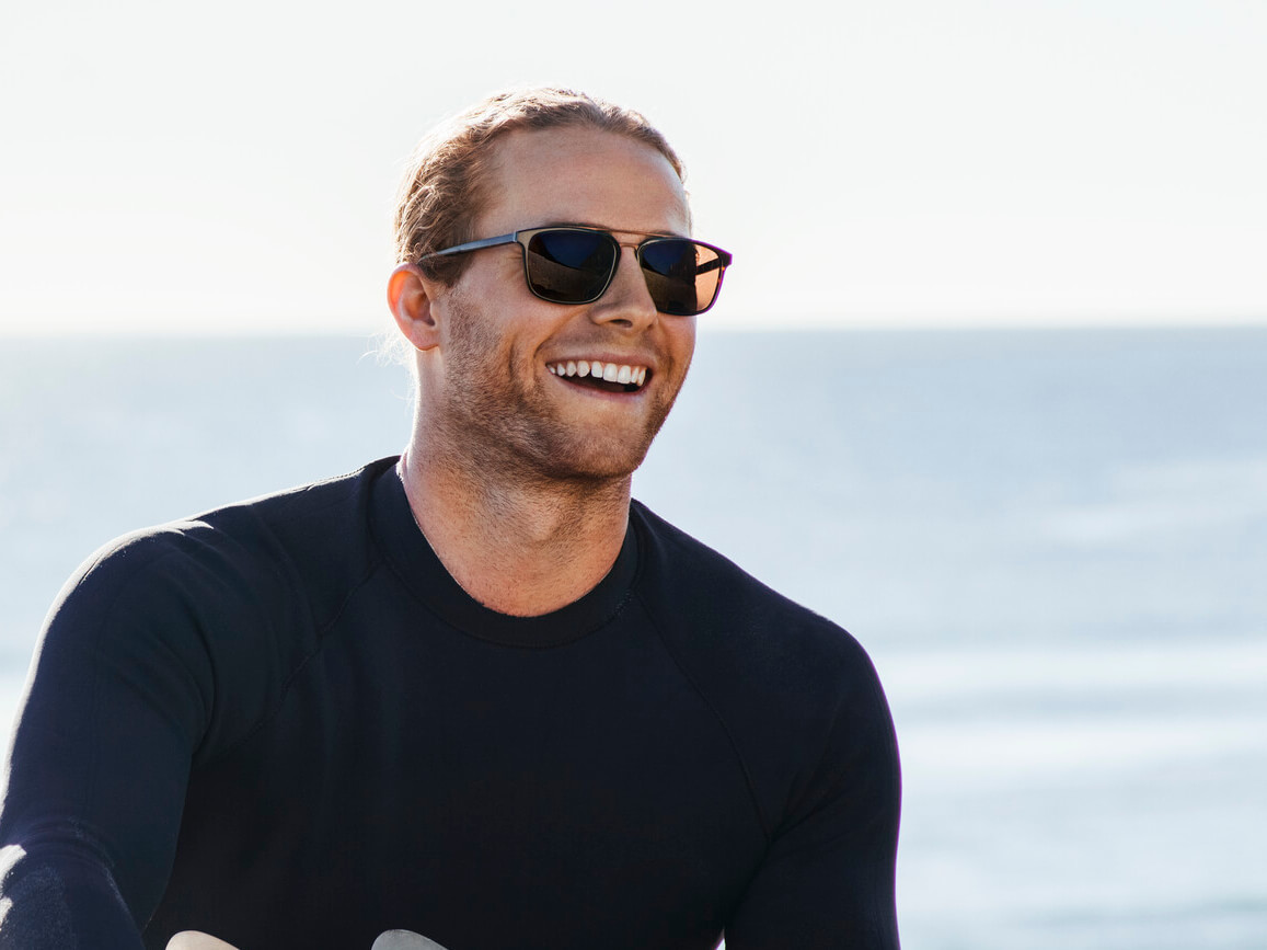 Jack at the beach wearing OSIRIS VICTORIOUS SUN RX