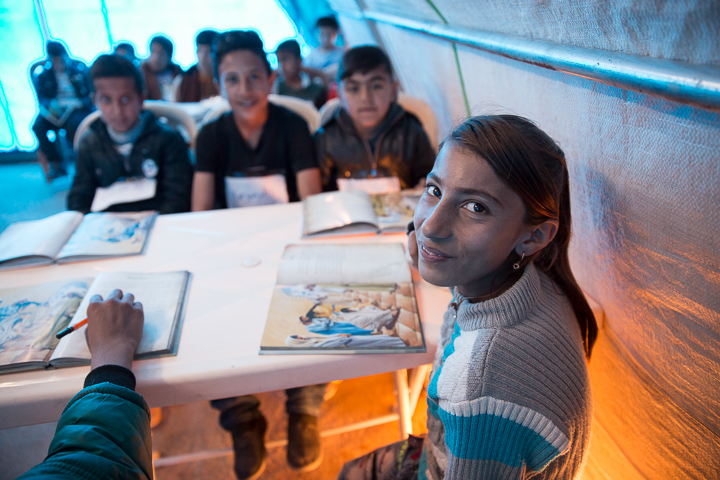A Bible story class is part of the curriculum at our Child-Friendly Learning Space in this mountain village.