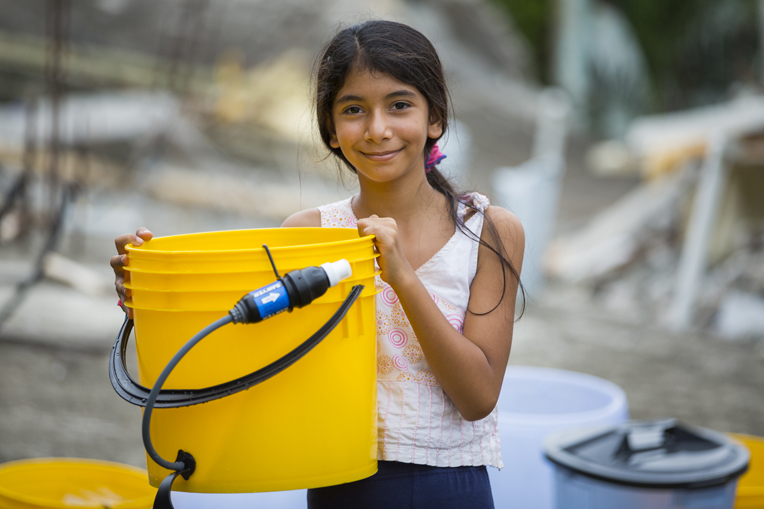 The people of Ecuador are grateful for access to clean water following the April earthquake.