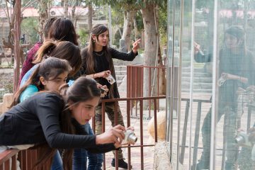 The photography class made a field trip to the local zoo.
