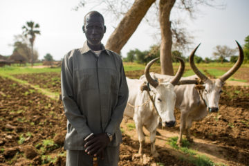 Bul Bul received a plow to help him cultivate his land.