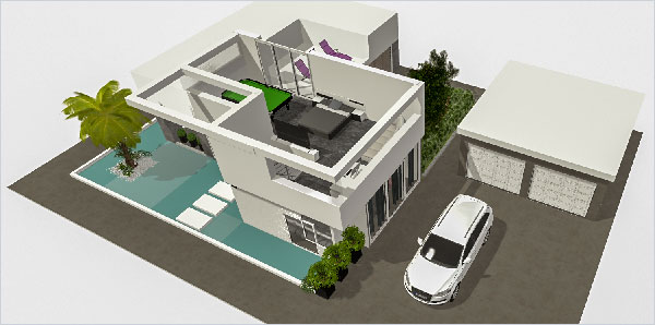 Haz clic en la imagen para abrir el proyecto 3D en una nueva pestaña Homebyme te ayuda a hacer realidad en 3D tus ideas de interiorismo