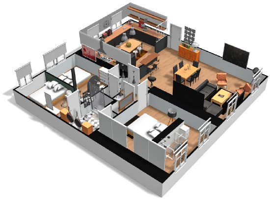 Click on the image to go to the 3D project in a new tab Homebyme helps bring your interior design ideas to life in 3D
