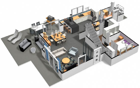 Click on the image to go to the 3D project in a new tab Homebyme helps bring your interior design ideas to life in 3D