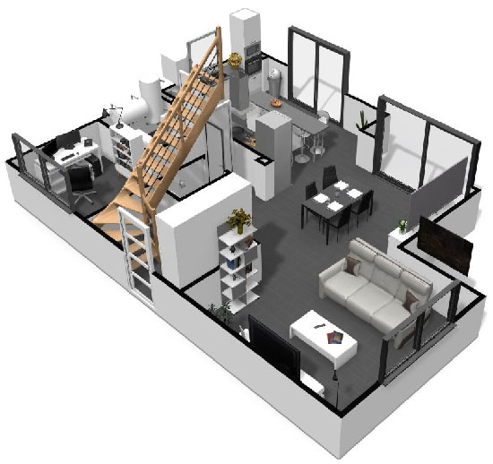 Click on the image to go to the 3D project in a new tab Homebyme helps bring your interior design ideas to life in 3D