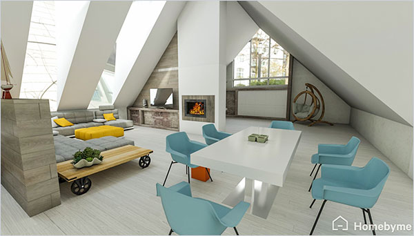 Vous en voulez plus ? Cliquez sur l'image pour accéder au projet en 3D. Donnez vie à vos idées de design d'intérieur avec la 3D d'Homebyme