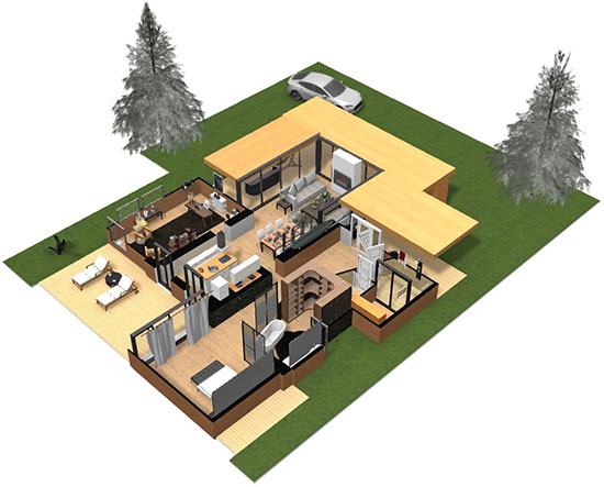 Click on the image to go to the 3D project in a new tab Homebyme helps bring your interior design ideas to life in 3D