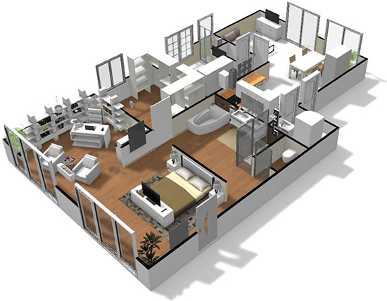 Click on the image to go to the 3D project in a new tab Homebyme helps bring your interior design ideas to life in 3D