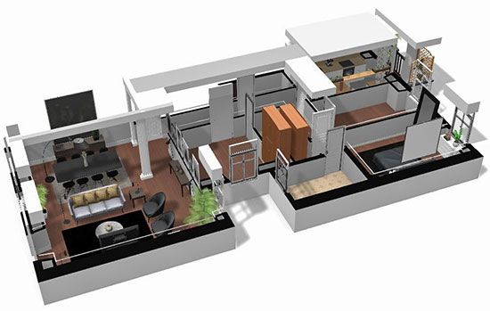 Click on the image to go to the 3D project in a new tab Homebyme helps bring your interior design ideas to life in 3D