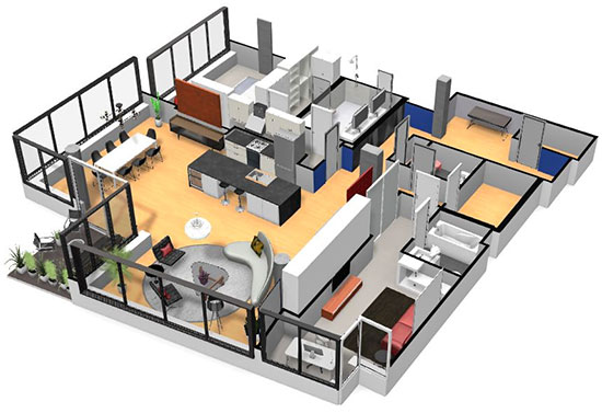 Click on the image to go to the 3D project in a new tab Homebyme helps bring your interior design ideas to life in 3D