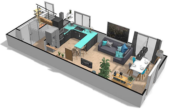 Click on the image to go to the 3D project in a new tab Homebyme helps bring your interior design ideas to life in 3D
