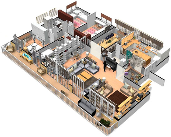 Click on the image to go to the 3D project in a new tab Homebyme helps bring your interior design ideas to life in 3D