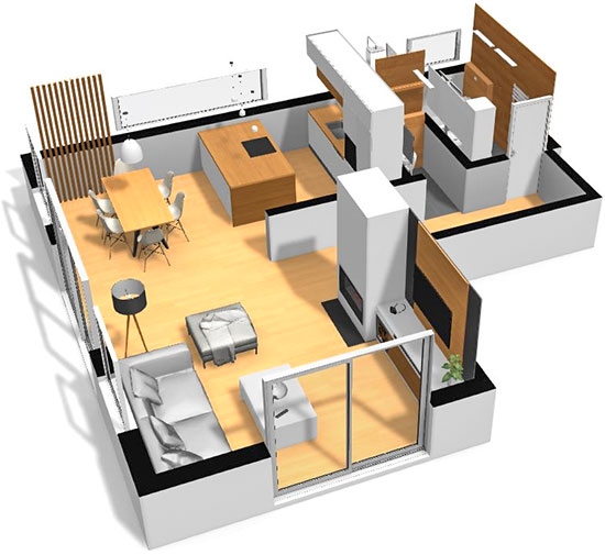 Click on the image to go to the 3D project in a new tab Homebyme helps bring your interior design ideas to life in 3D