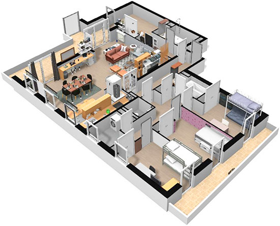 Click on the image to go to the 3D project in a new tab Homebyme helps bring your interior design ideas to life in 3D