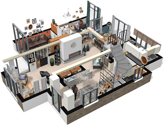 Click on the image to go to the 3D project in a new tab Homebyme helps bring your interior design ideas to life in 3D