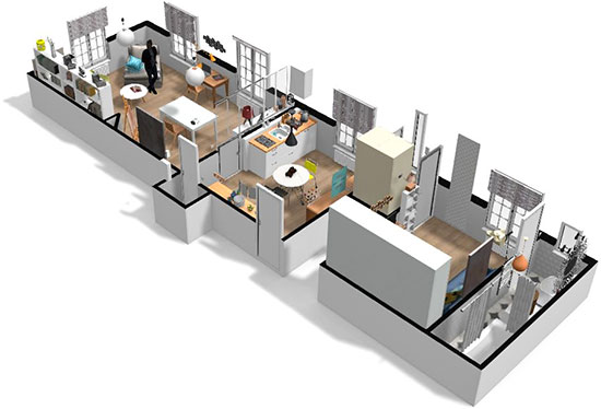 Click on the image to go to the 3D project in a new tab Homebyme helps bring your interior design ideas to life in 3D