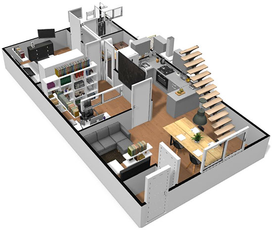 Click on the image to go to the 3D project in a new tab Homebyme helps bring your interior design ideas to life in 3D