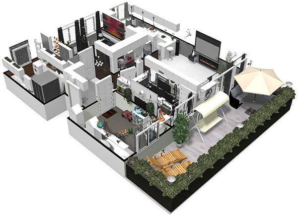 Click on the image to go to the 3D project in a new tab Homebyme helps bring your interior design ideas to life in 3D