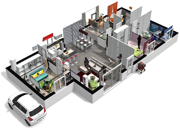 Click on the image to go to the 3D project in a new tab Homebyme helps bring your interior design ideas to life in 3D
