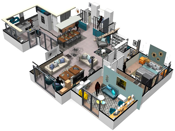 Click on the image to go to the 3D project in a new tab Homebyme helps bring your interior design ideas to life in 3D