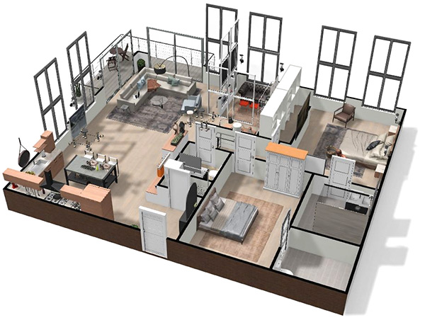 Click on the image to go to the 3D project in a new tab Homebyme helps bring your interior design ideas to life in 3D
