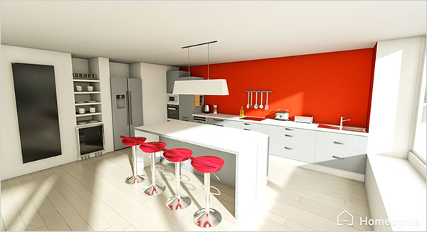 Vous en voulez plus ? Cliquez sur l'image pour accéder au projet en 3D. Donnez vie à vos idées de design d'intérieur avec la 3D d'Homebyme