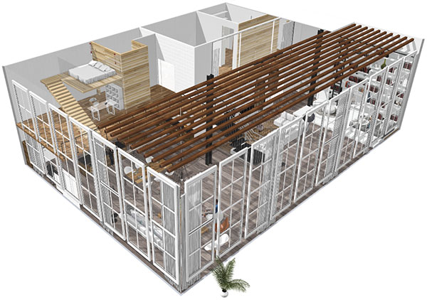 Vous en voulez plus ? Cliquez sur l'image pour accéder au projet en 3D. Donnez vie à vos idées de design d'intérieur avec la 3D d'Homebyme