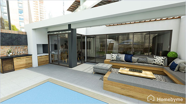 Vous en voulez plus ? Cliquez sur l'image pour accéder au projet en 3D. Donnez vie à vos idées de design d'intérieur avec la 3D d'Homebyme