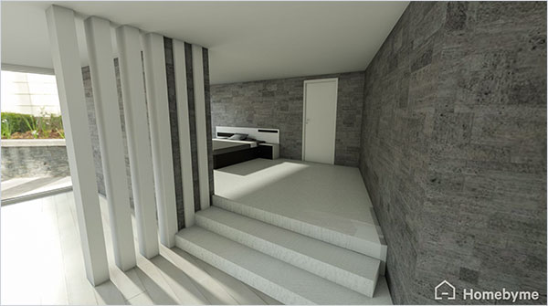 Vous en voulez plus ? Cliquez sur l'image pour accéder au projet en 3D. Donnez vie à vos idées de design d'intérieur avec la 3D d'Homebyme