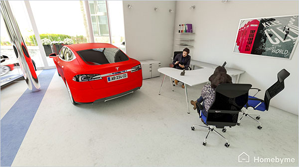 Vous en voulez plus ? Cliquez sur l'image pour accéder au projet en 3D. Donnez vie à vos idées de design d'intérieur avec la 3D d'Homebyme