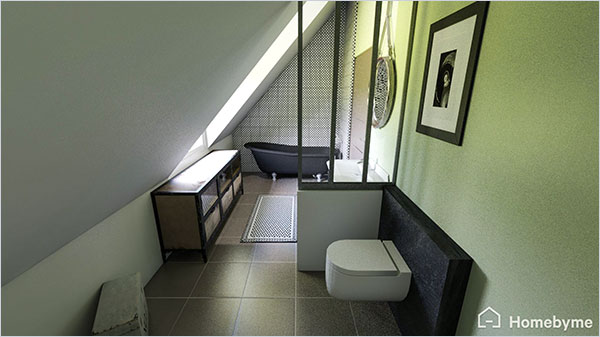 Vous en voulez plus ? Cliquez sur l'image pour accéder au projet en 3D. Donnez vie à vos idées de design d'intérieur avec la 3D d'Homebyme